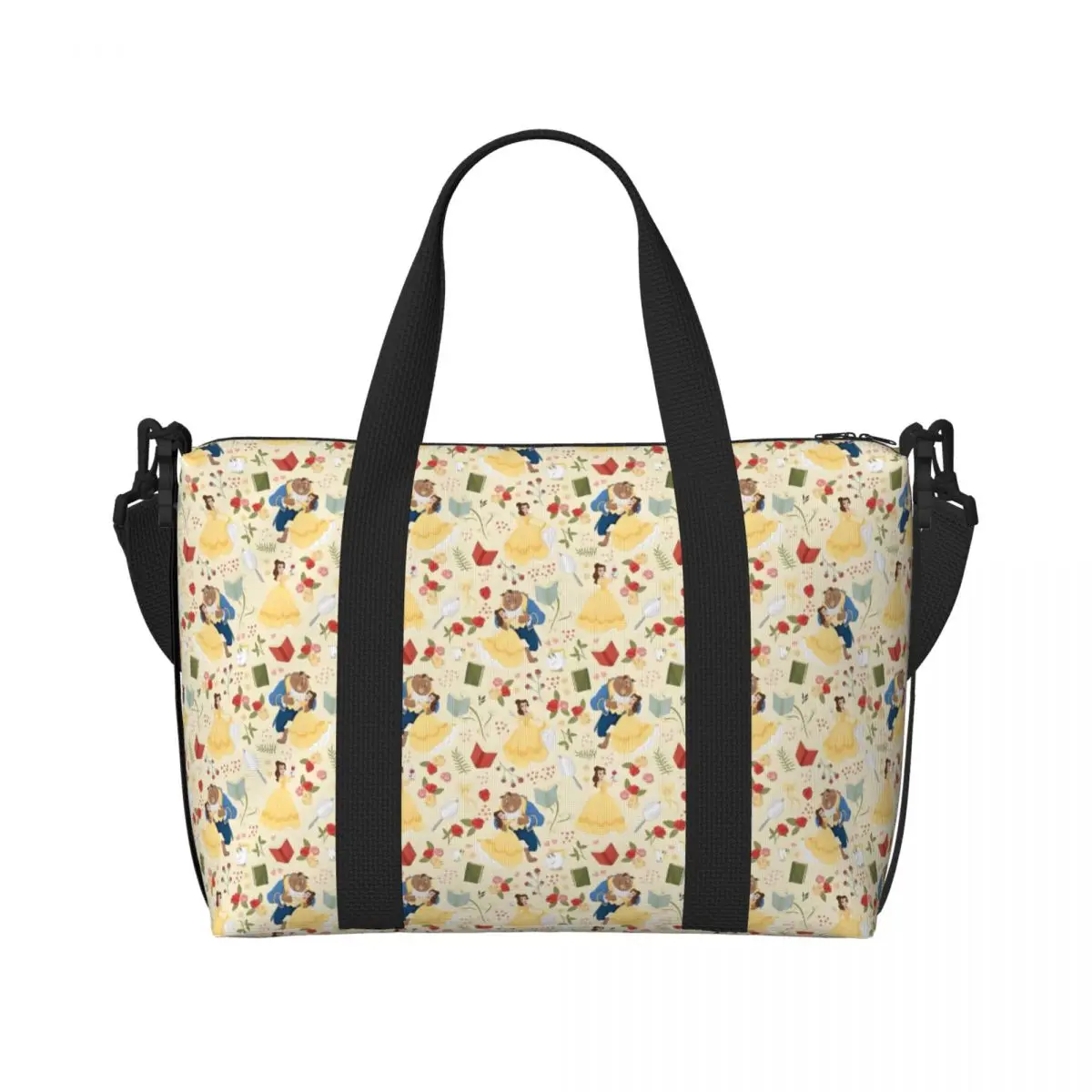 

Сумка-шоппер Custom Beauty Anime And The Beast для покупок, женская, большая вместимость, для пляжа, спортзала, путешествий