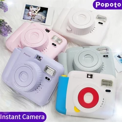 Popoto Instant Camera Portable Design Automatic Exposure Easy Use Children Birthday Gift Suitable for Beginners Instant Camera