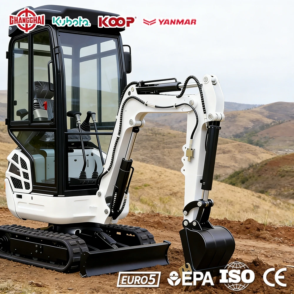 

Mini Excavator 2.0Ton Escavatori Construction Koparka Kopark Bagger 2t Agricultural Machinery Tractor Tools
