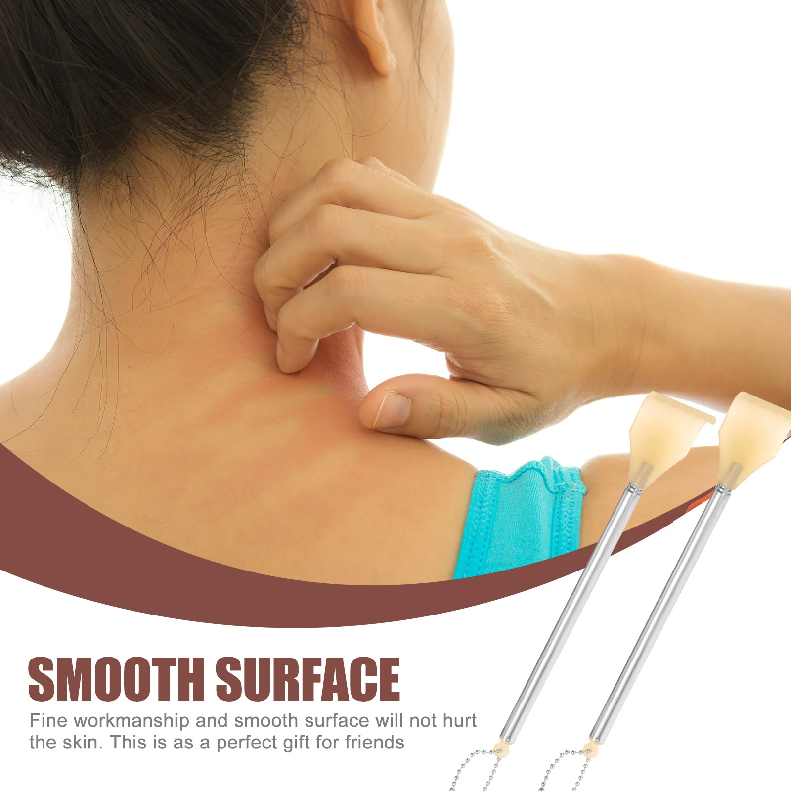 

4pcs Retractable Back Scratcher Stainless Steel Extendable Claw For Back Massage Scratch Metal Handy Anti-Rust Hanging Chain