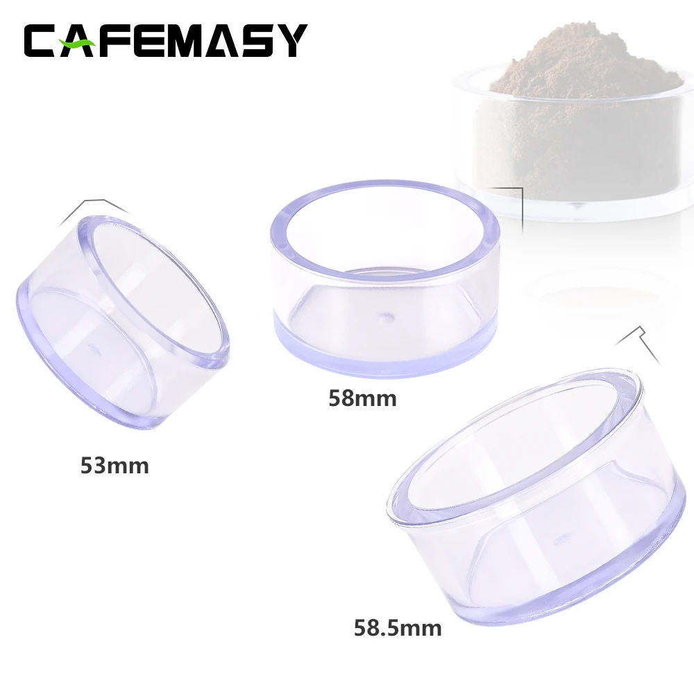 

53/58/58.5mm Transparent Coffee Powder Bowl Observation Test Powder Press/Powder Distributor Display Transparent Powder Bowl