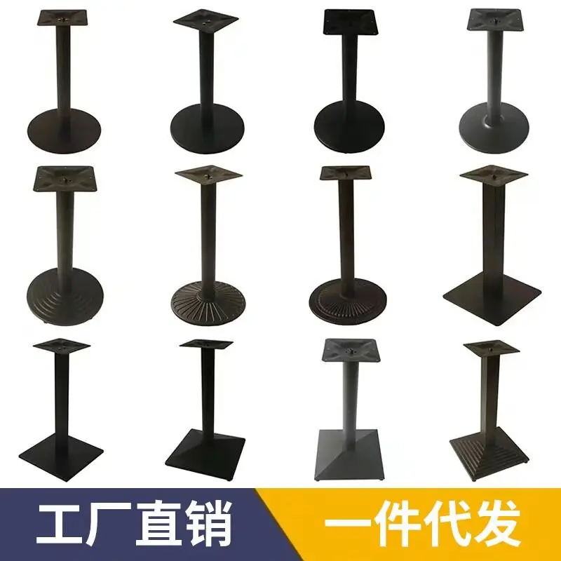 Rock slab dining table Western restaurant Table foot light luxury milk tea shop Marble dining Wine bar table Stainless ste