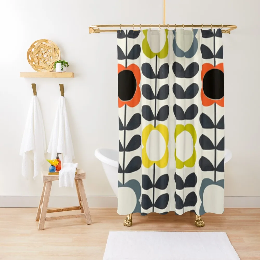 

orla kiely colorful flowers,kiely pattern, orla kiely abstract flowers Shower Curtain Window For Bathroom Shower Curtain