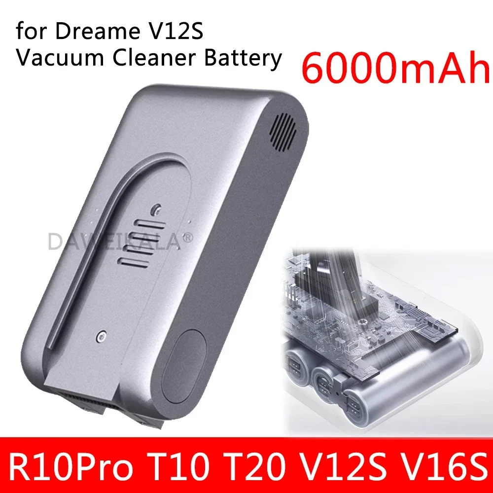 

For Xiaomi Replacement Battery Dreame R10Pro T10 T20 V12S Cordless Vacuum Cleaner Rechargeable Li-ion Battery