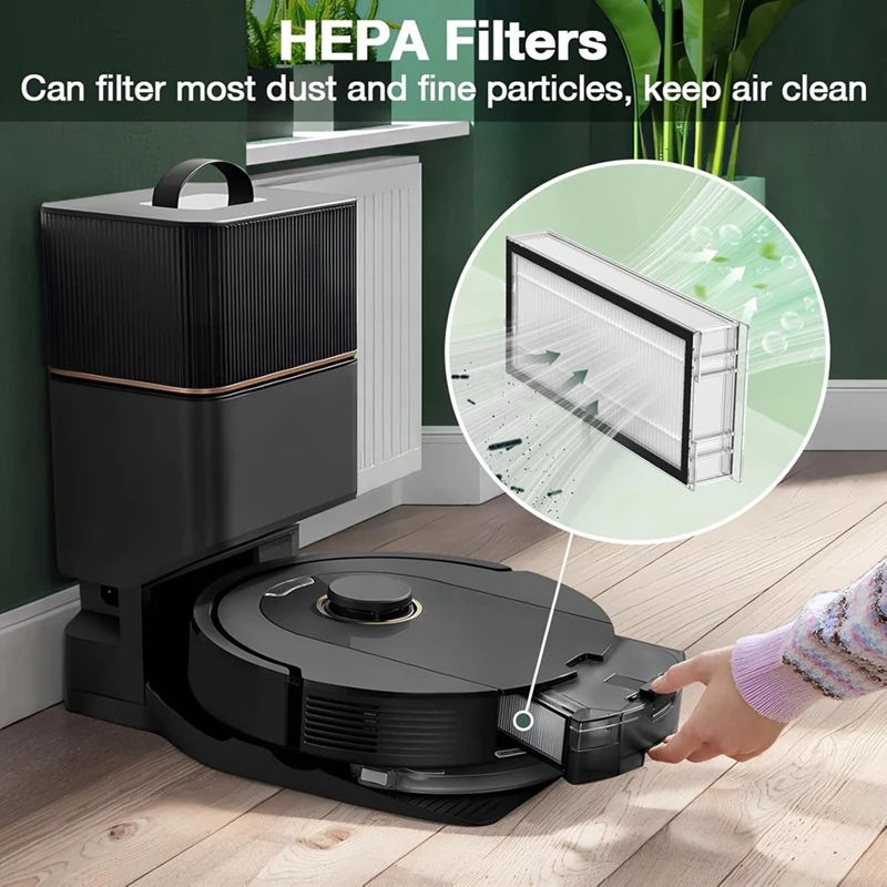 Roborock-掃除機ロボットの交換部品,メインブラシ,Hepaフィルター,ダストバッグ,q5 max,q5 pro,q8 max plus