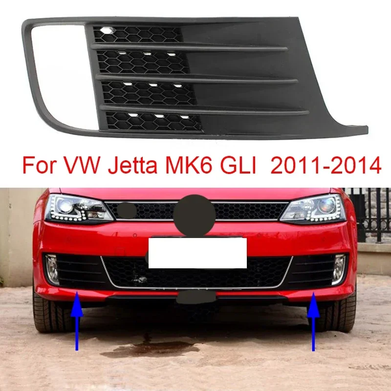 

2 PCS Auto Front Left Right Bumper Fog Light Lamp Grill Cover for VW Jetta MK6 GLI 2012 2013 2014 5C6853665C 5C6853666C