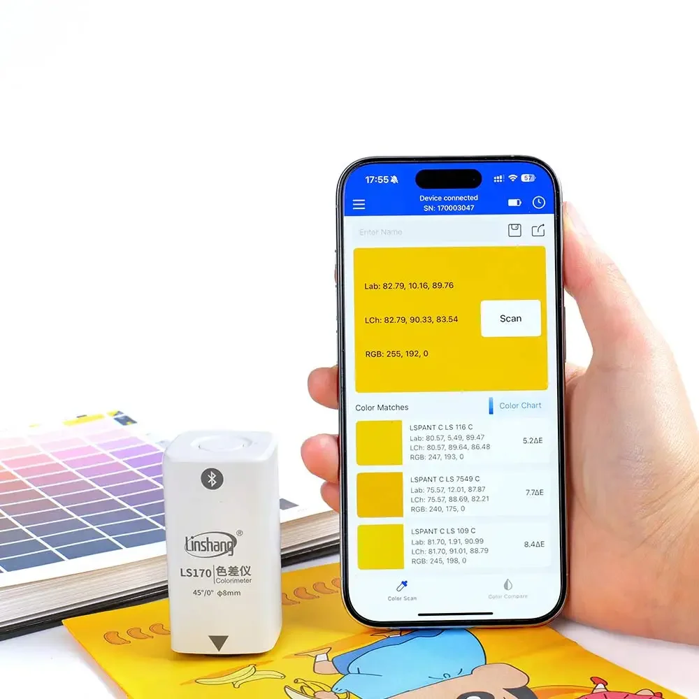 

Factory Wholesale LS170 Portable Colorimeter 45/0 PantoneC Color Matching Device Colorimeter for Packaging