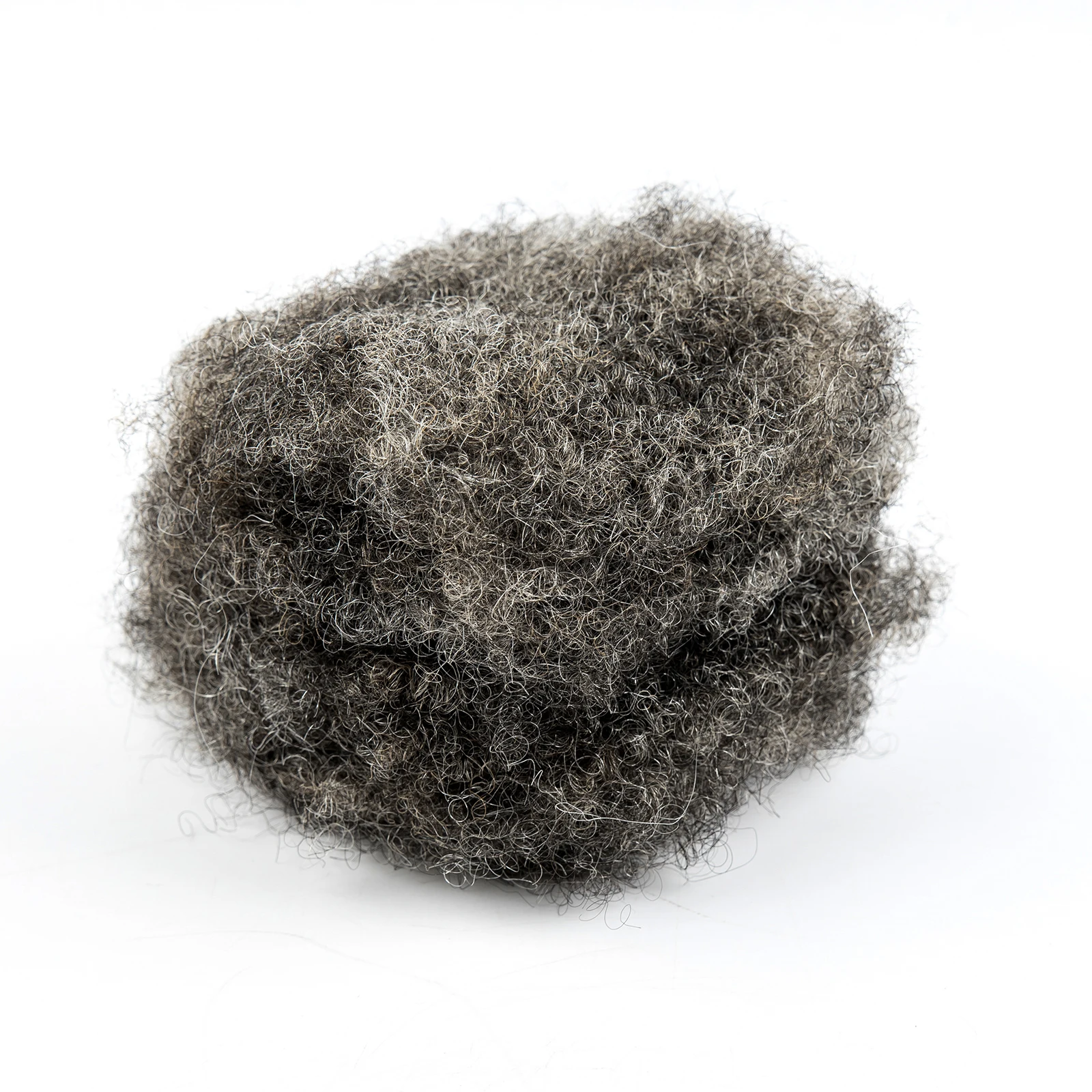 30 grammi/pz capelli remy brasiliani afro crespi sfusi 8 "capelli sfusi remy senza trama capelli umani per intrecciare i capelli dreadlock sale pepe grigio