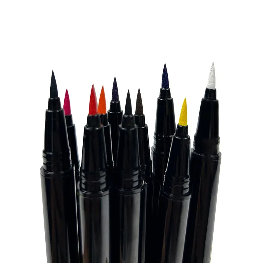 Private Label 10colors Waterproof Eyeliner Non-smudged Long Lasting Easy To Wear Extremely Fine Eye Liner Bulk Makeup