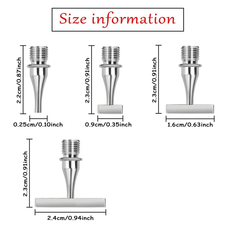 A74E-طقم نصائح الرسم الماسي في نسخة رقيقة من الفولاذ المقاوم للصدأ للدقة للعمل الفني