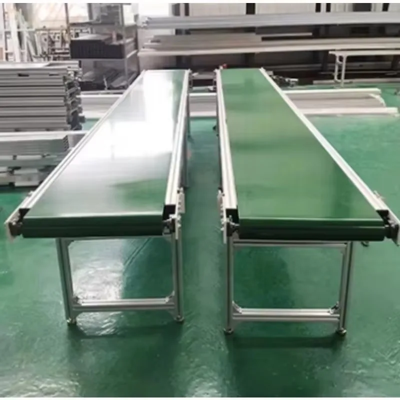 Custom Food-Grade Belt Conveyor System for Goods Transport & Assembly