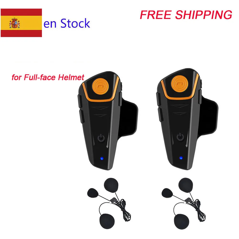 

2023 Version Soft Earphone BT-S2 1000m IPX7 Moto Helmet Bluetooth Wireless Headset Motorcycle bluetooth intercom for motorcycle