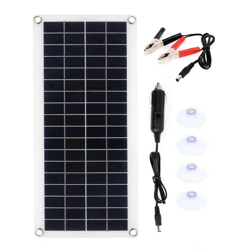 Solar Panel with 60A Controller, Solar Cell for Phone, RV Car, MP3 PAD Charger, Outdoor Battery Supply, 1000W, 12V