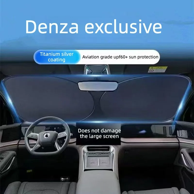For BYD Denza Z9GT Car Window Sun Shade Curtain Summer Sun Protection Sunshade Cover UV Reflective Magnetic Car Privacy Curtains
