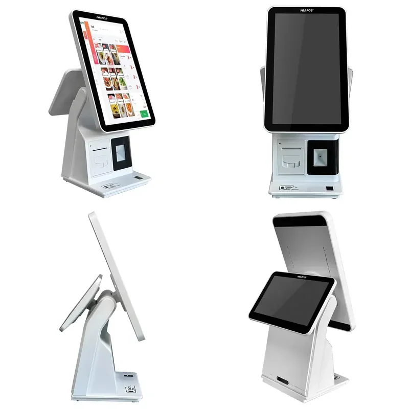 15.6 Inch All in One POS System Touch Screen Monitor Desktop Computer for Single and Double Retail Order Management
