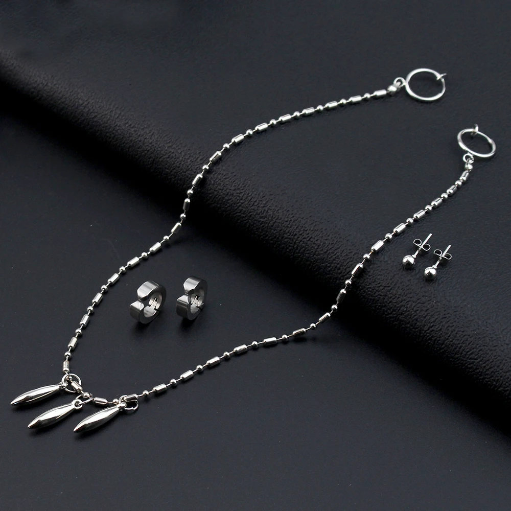 Anime Horimiya Miyamura Izumi Ear Clip Lip Chain Earring Stainless Steel Punk Earrings Cosplay Prop Accessories view 6