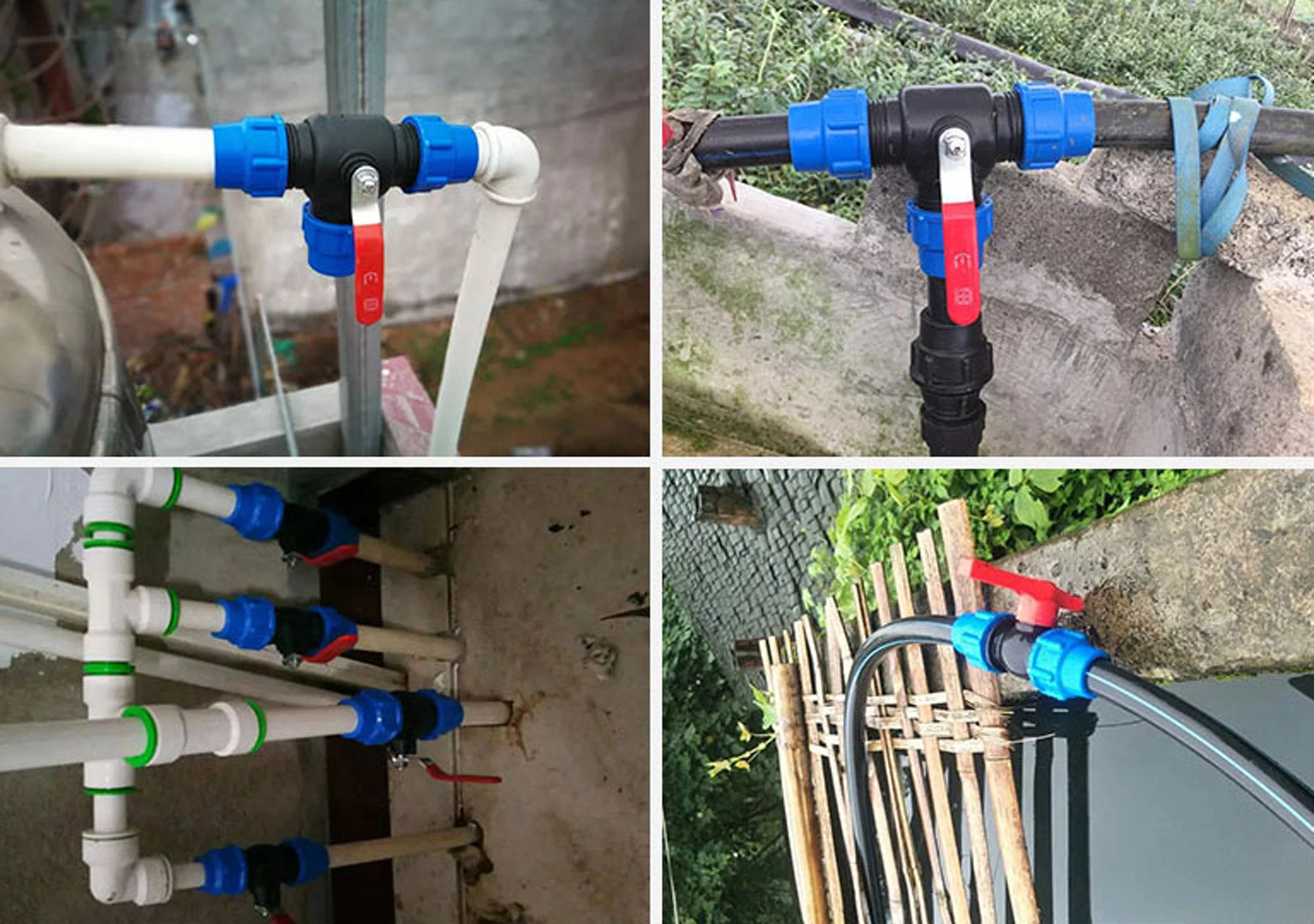 20/25/32/40/50mm PVC PE Rohr Leitungswasser Splitter Kunststoff Schnell Ventil Anschluss Garten landwirtschaft Bewässerung Wasser Rohr Armaturen – Detail 8