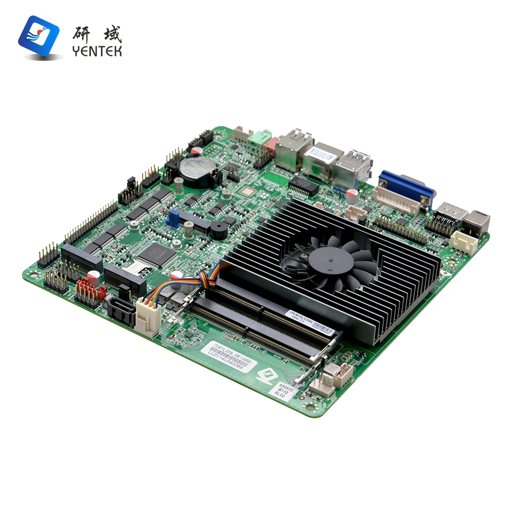 OEM ODM LGA1200 2 DDR4 MSATA VGA HD LVDS 4K Display 6 RS232 COM 8 USB Mini Itx Scheda madre industriale