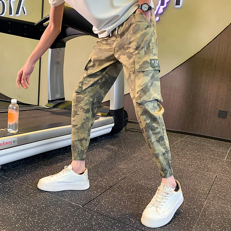 

Casual Trousers Men's Cuffed Nine-Piece Small Size 26 27 Harlan Slim Fit Workwear Pants Loose Fit Low Waist Spring Youth Sle