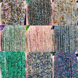 Natural Gemstone Faceted Multi Colour for Jewelry 3mm Loose Beads Seed Beads Natural Stone Beads for Jewelry Making