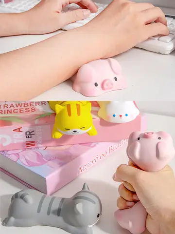 Cute Mouse Pad Keyboard Mouse Wrist Rest Support Girl Soft Computer Laptop Desk Mat Typing Protection Wrist Ergonomics Kawaii