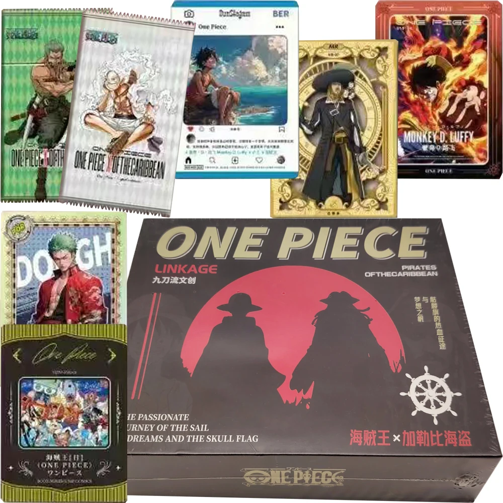 One Piece Pirates of The Caribbean Collection Card Fantasy Hot-blooded Battle Anime Peripheral Characters HD Print Surprise Card