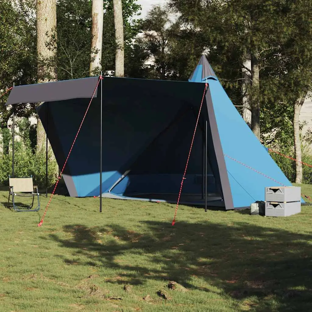 

Family Tent Tipi 6-Person Blue Waterproof