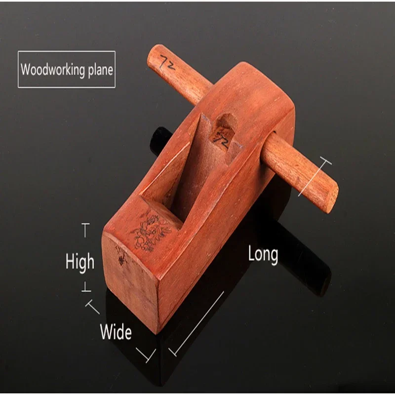 Mahogany Woodworking Plane 280mm Woodworking Tool Woodworking Planer Small Hand Planer for Household Use