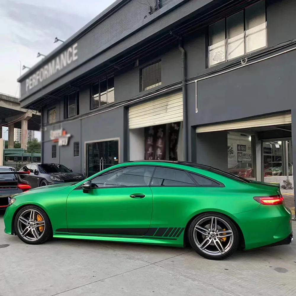 

5x56ft глянцевый тяжелый металл пламя зеленый винил из углеродного волокна технология эффект рулон самоклеющиеся настенные фрески