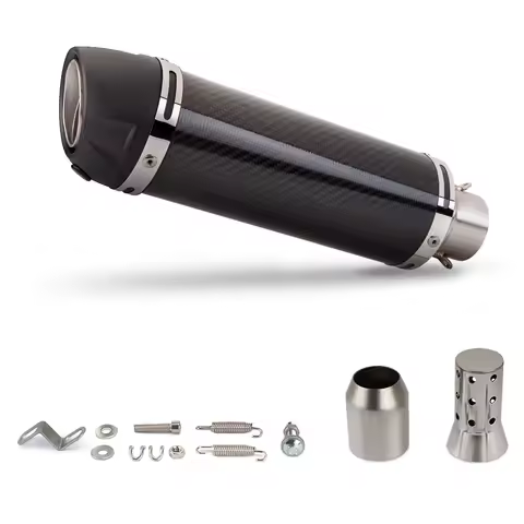 51mm Interface Universal Motorcycle Exhaust Muffler Pipe LEO F02 Escape With DB Killer for Z1000 GSR600 FZ6N R1 CBR600RR NMAX