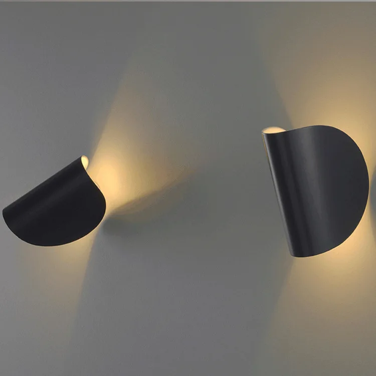 Living room bedroom bedside lamp Macaron wall lamp Showroom study rotating LED color wall lamp