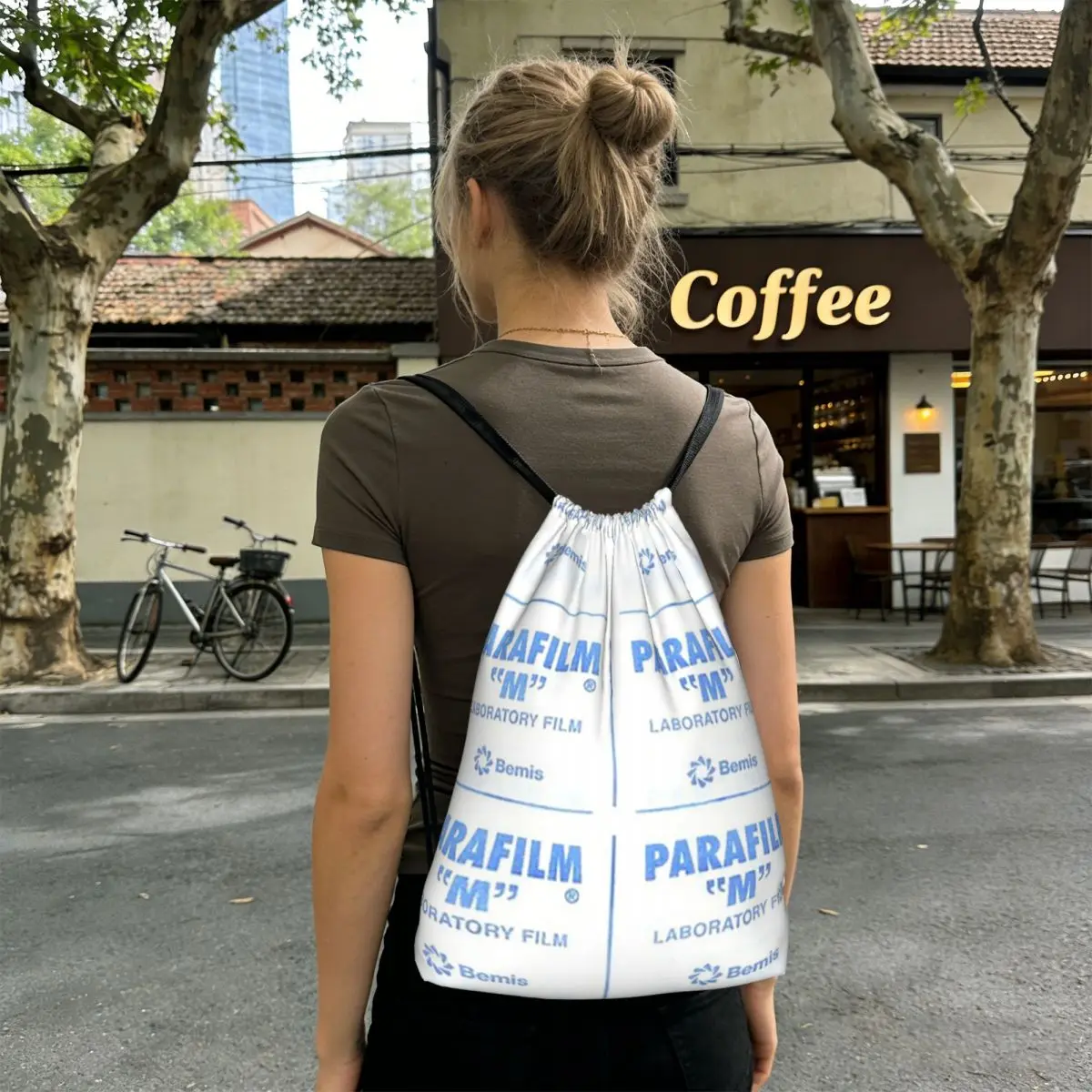 Parafilm Is A Lifesaver Backpacks Multi-function Drawstring Bags Sundries Bag Book Bags for Man Woman School