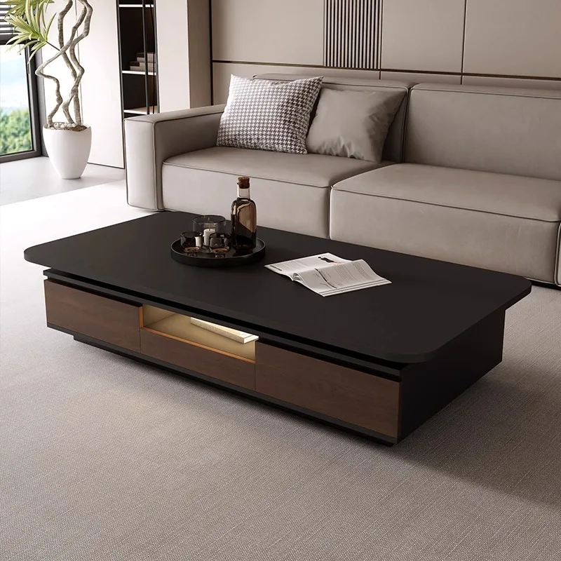 furniture solid wood coffee table living room household small apartment Italian suitable for Style decoration