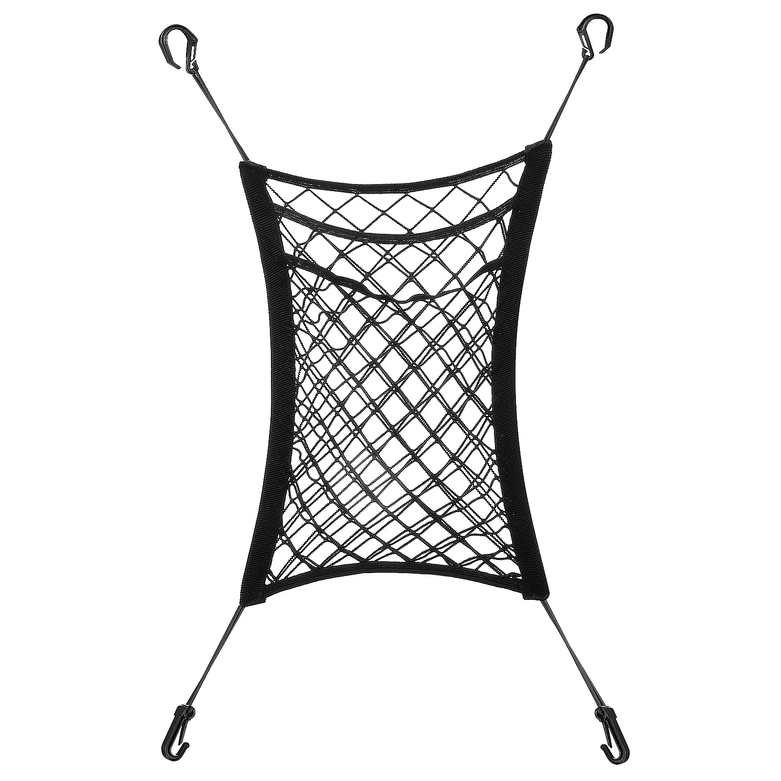 

Seat Organizer Stretchy Mesh Net For Storage Between Front Seats Interior Car Organizer Tissue Umbrella Purse Holder Dog