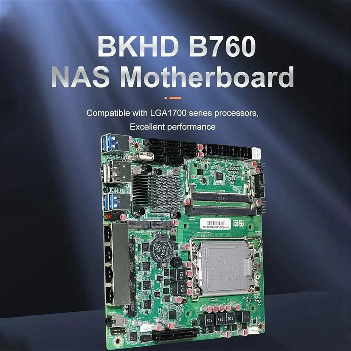 Mini ITX B760 NAS Motherboard Home Processor Firewall Server