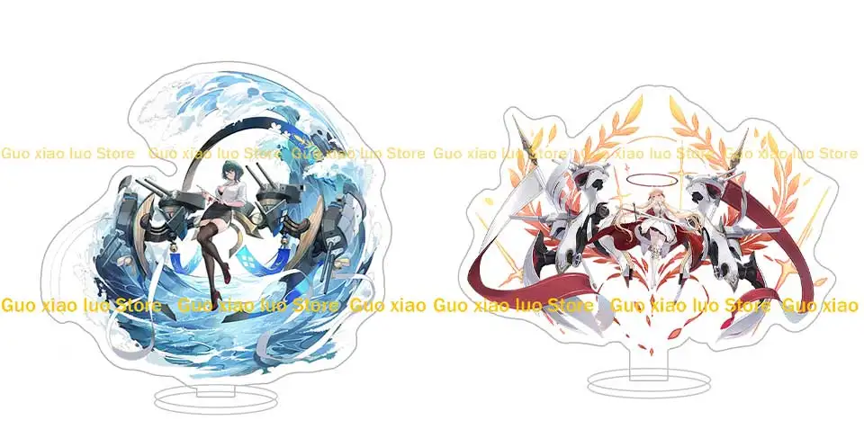 Guo Xiao Luo Store Azur Lane Skins Hind Prinz Heinrich Cheshire Atago Azuma Roon Acrylständer Anime Schreibtisch Ornament Jungen Geschenk – Detail 9
