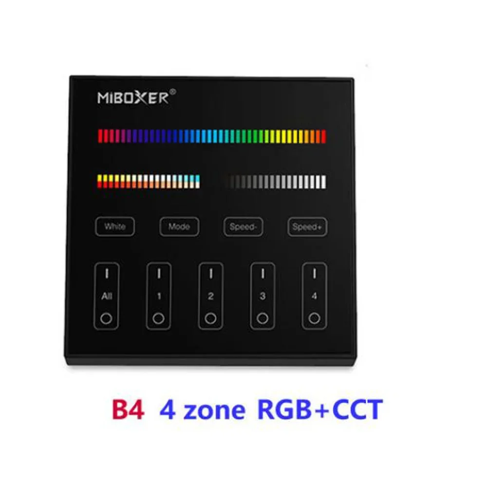 MiBoxer 2.4G Draadloos RGBCCT LED-paneel Afstandsbediening FUT100 FUT092 FUT092B B3 T3 B4 T4 B0 B8 S2W+ C5 Y3 FUT088 FUT089 FUT089B FUT089S