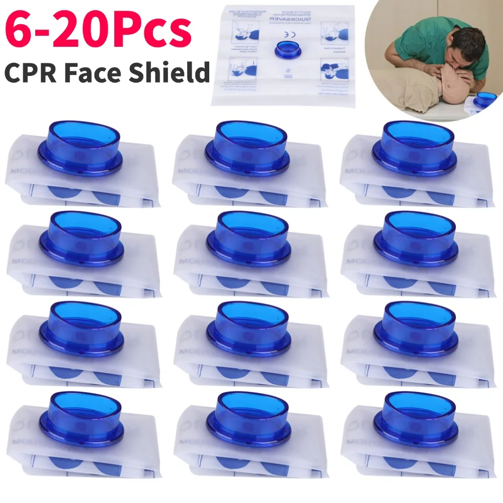 1-10PCS Disposable Emergency Artificial Respiration Mouth-Mouth CPR Face Shield Pocket Size One Valve CPR Mask for Adults Kids