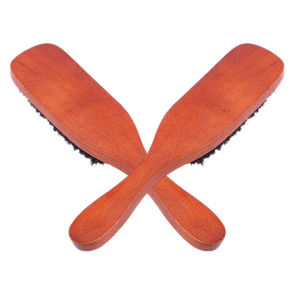 

2Pcs Wooden Hair Combs Soft Bristle Scalp Massage Brush Hair Styling Tool Home Travel Detangle Smoothing Brush