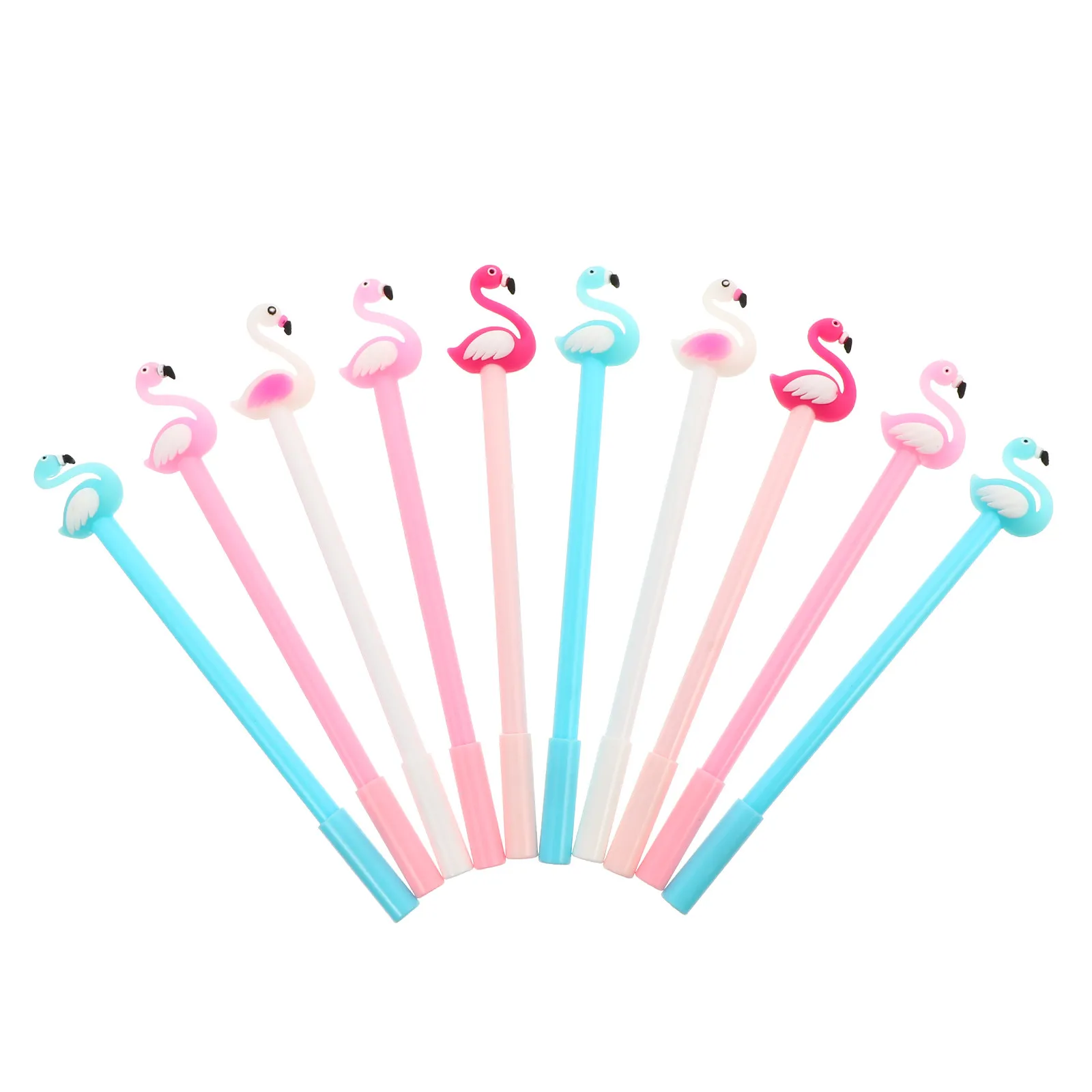 10Pcs Carbon Gel Ink Pen Creative Swan Gel Pen Perfect for School Office Student Stationery 0.5mm Lovely Writing Roller