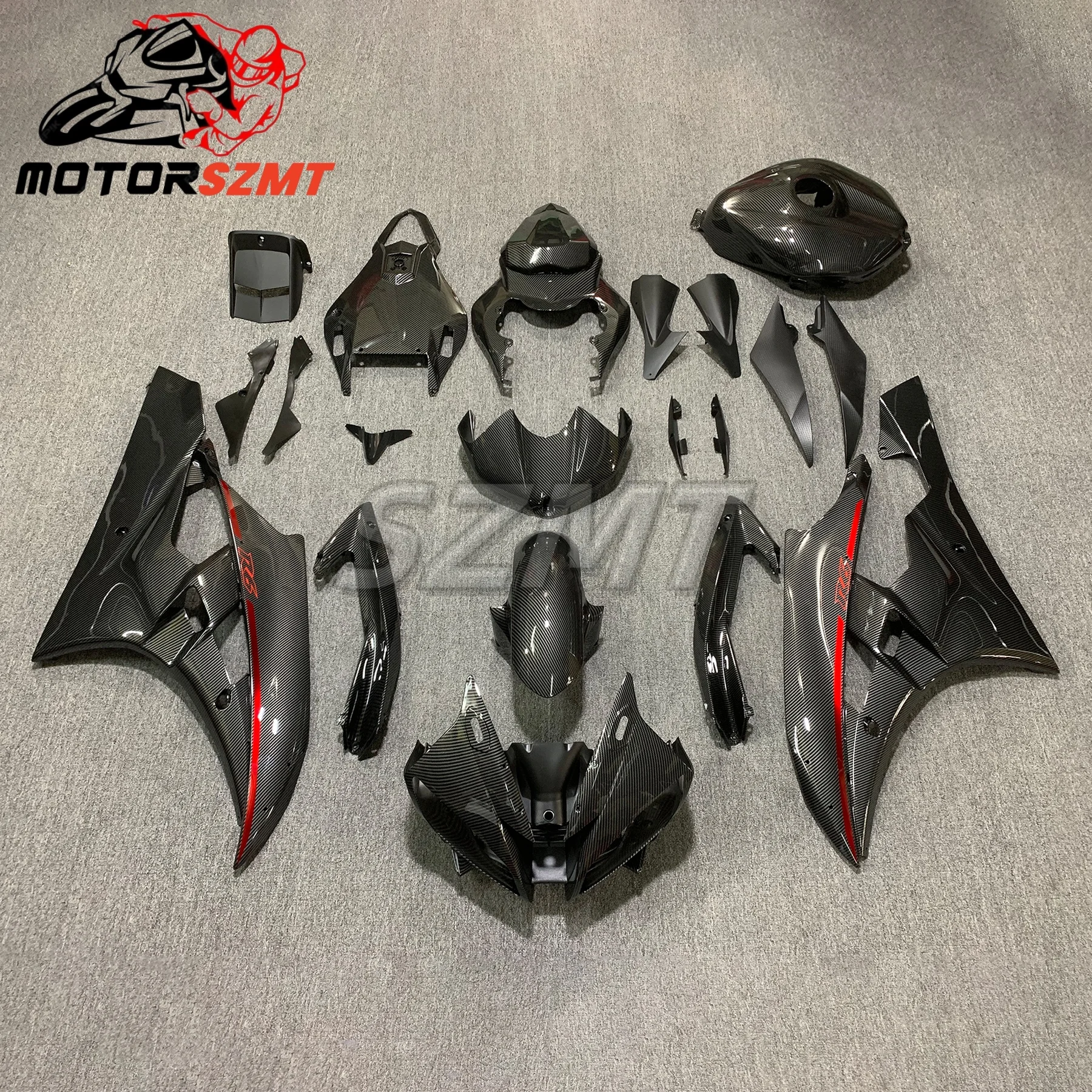 

Fit for YAMAHA YZF-R6 2006 2007 YZF R6 06 07 Black Gray Motorcycle ABS Fairings Injection Bodywork Housing