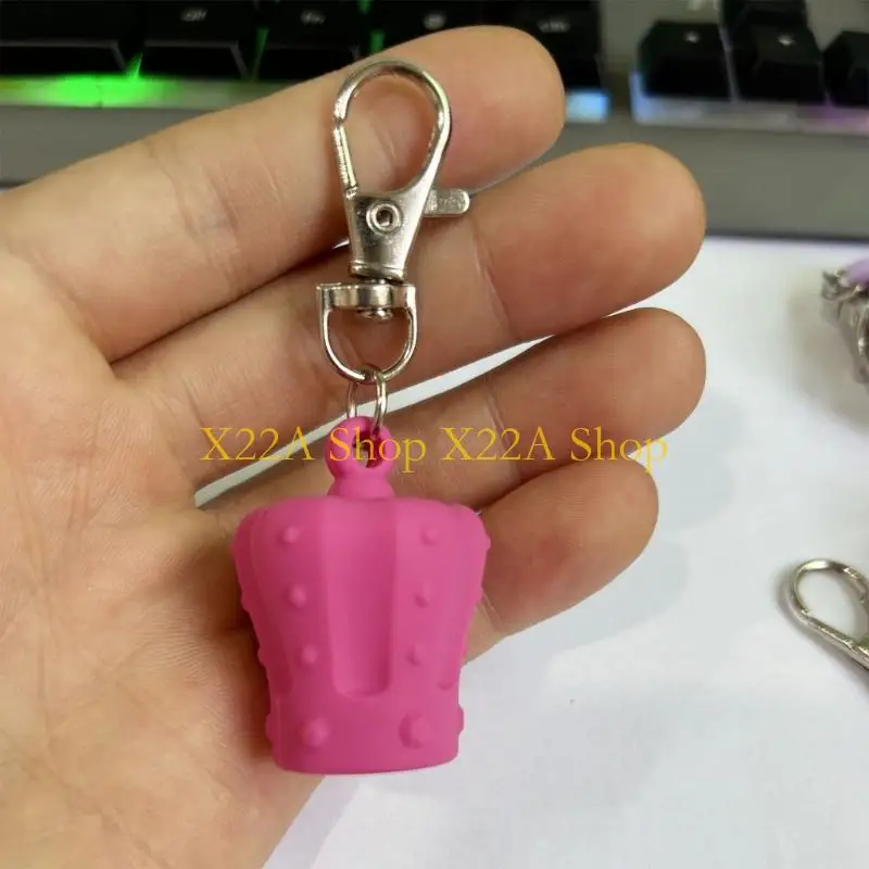 

Уникальный набор из 6 силиконовых брелоков с бальзамом для губ, безопасный зажим для сумок, ключей, универсальный дизайн