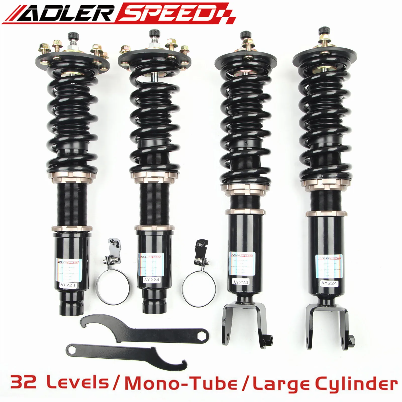 

ADLERSPEED 32 Levels Mono Tube Coilovers Kit For Acura TL FWD / AWD (UA8/UA9) 2009-14