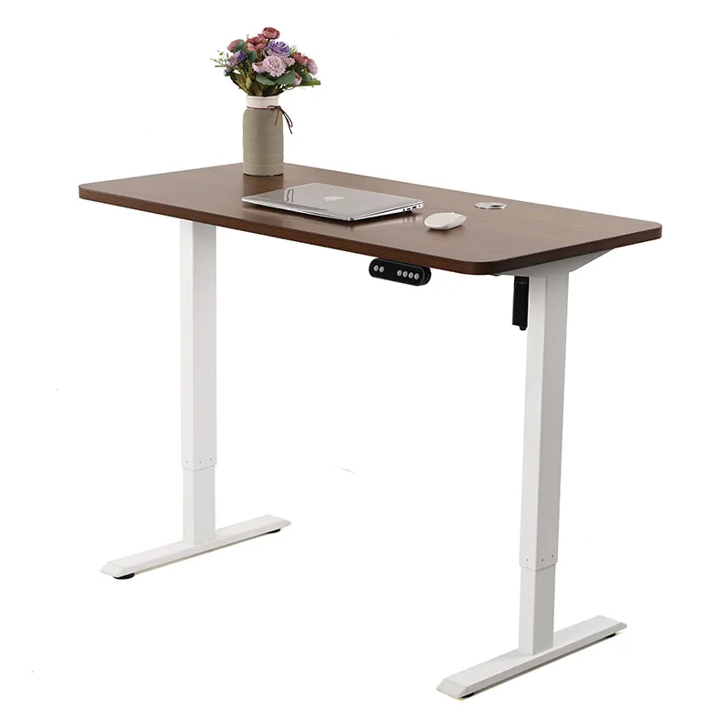 Modern Office Furniture Single Motor Smart Ergonomic Lifting Table Height Adjustable Electric Computer Standing Study Desk