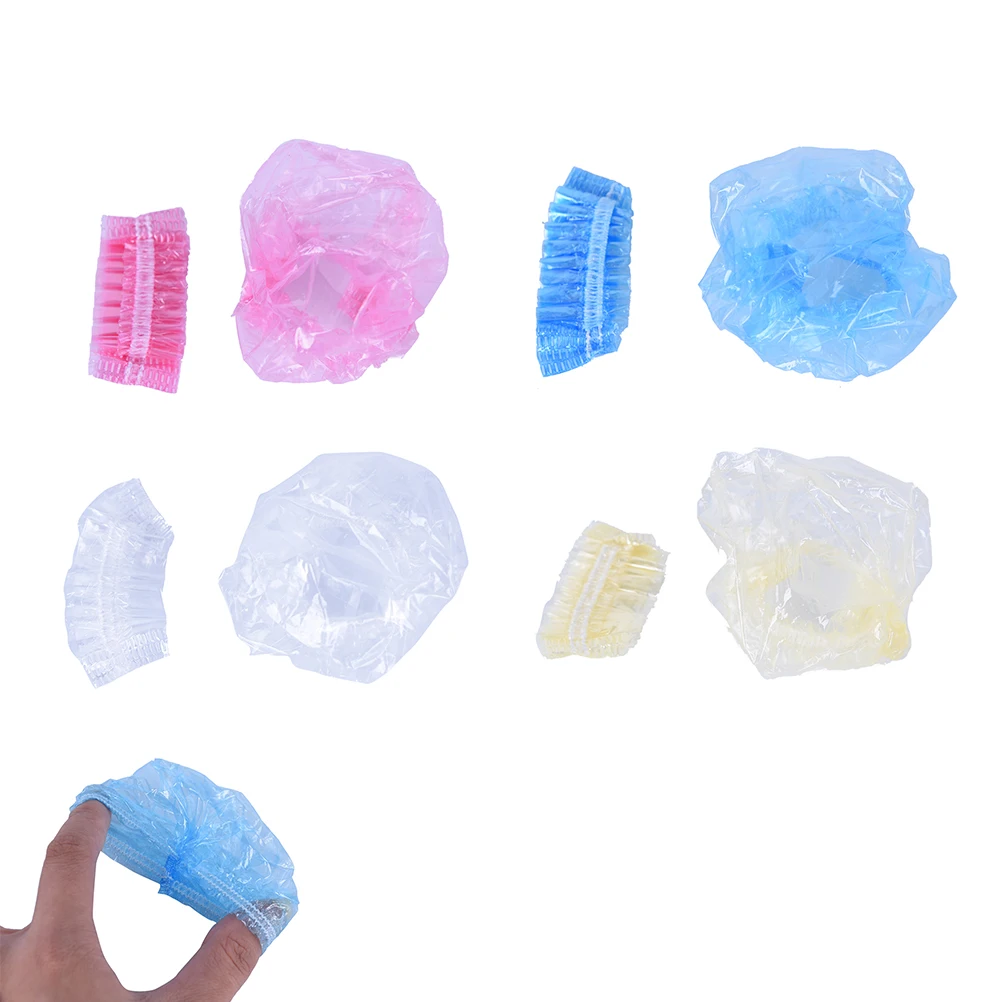 100 Pcs Protect Cap Hairdressing Earmuffs Disposable Salon Clear Ear Cover Ear Protection Hair Dye Hair Color Styling Tool