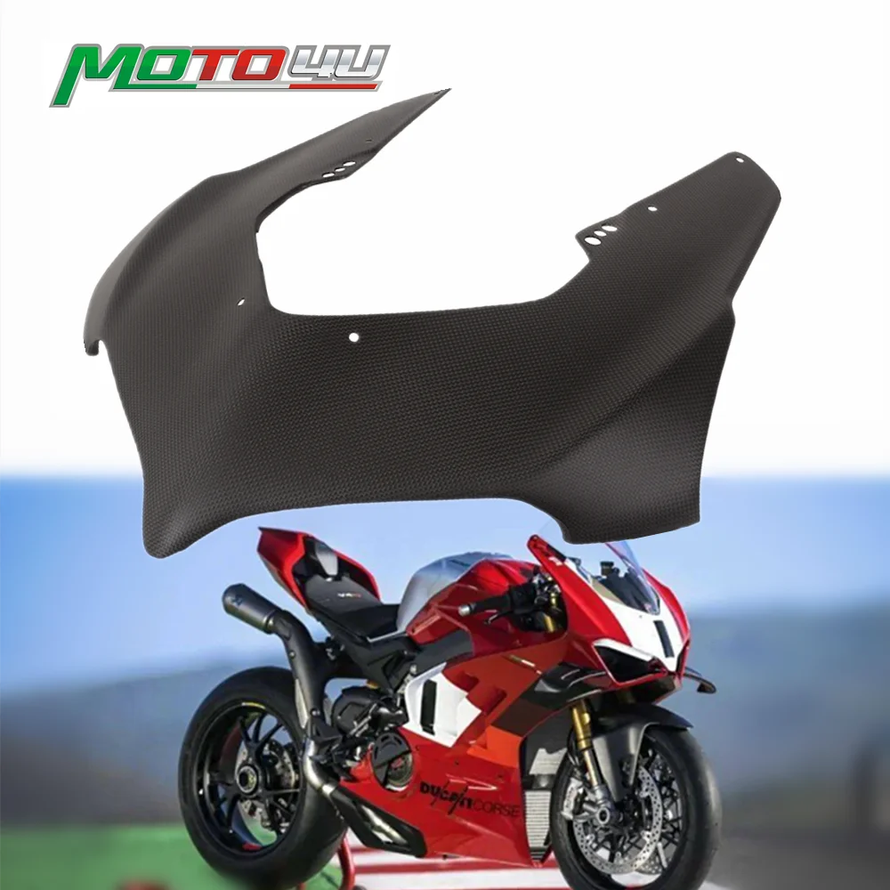 

For Ducati Panigale V4 2023 2024 100% Carbon Fiber Front Nose Fairing Panels Upper Motorcycle Fairing Decorative cover