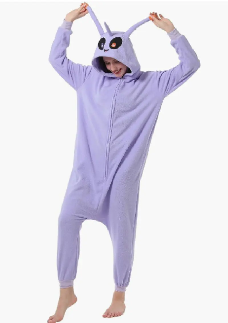 

Adult Purple Alien Onesies Pajamas Cartoon Pyjama Kigurumi Yoshi Cosplay Costumes Sleepsuit Animal Sleepwear pijama masculino