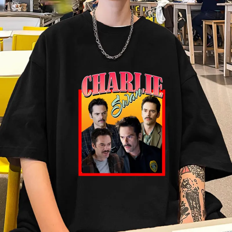 Billy Burke T Shirt Twilight Saga Charlie Swan Funny Graphic T Shirts Men Women Clothes Fashion Casual Vintage Harajuku T-shirt