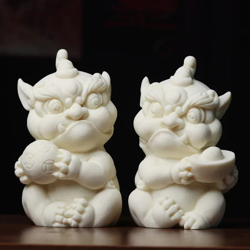 Mascot Pixiu Fortune Small Figurine Resin sculpture Chinese Mythical Small Animals  Home living room lucky ornaments