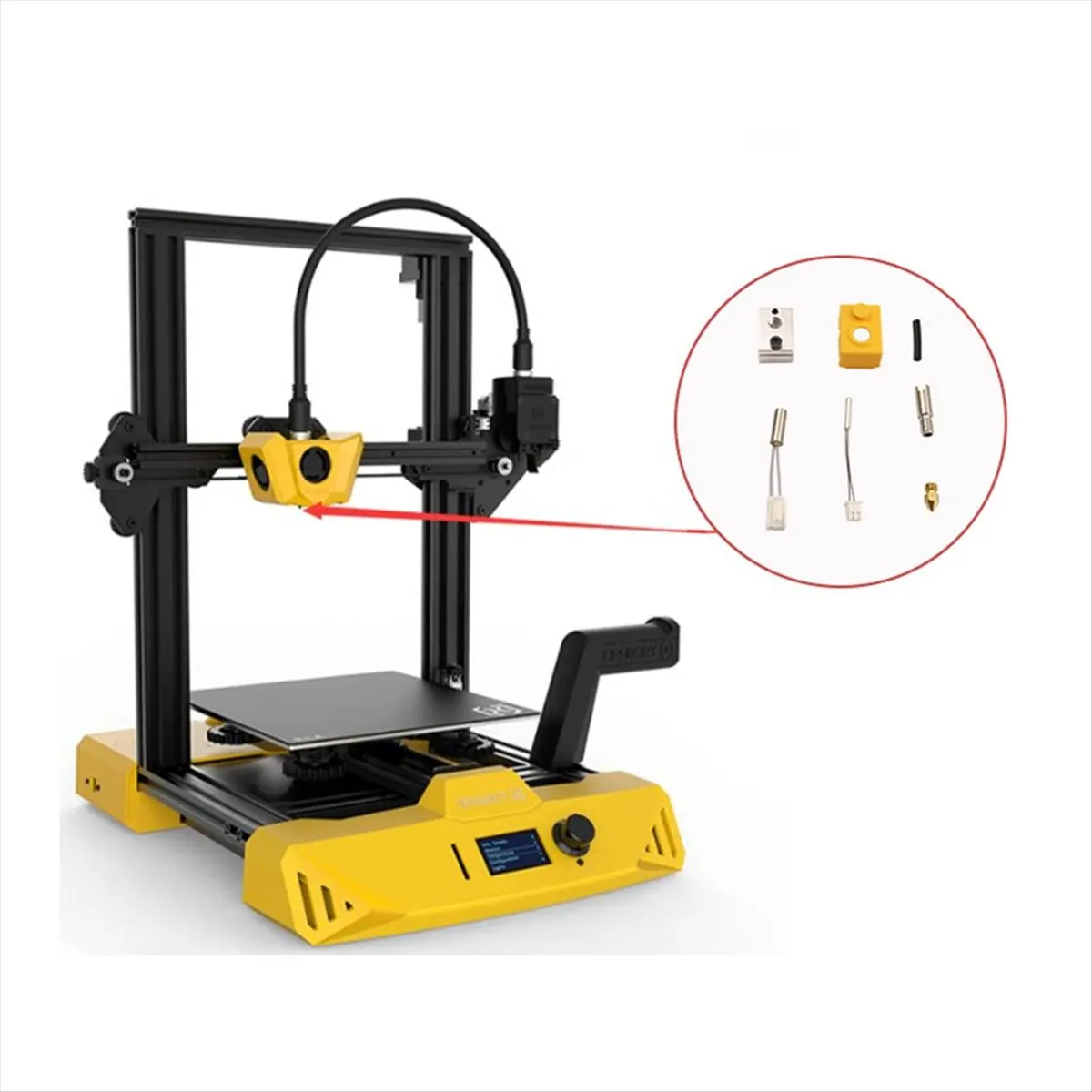 

Детали 3D-принтера Hotend Экструзионная головка Сопло Термистор Нагревательный стержень Нагревательный блок и силиконовый рукав Hornet [Дневник жизни]